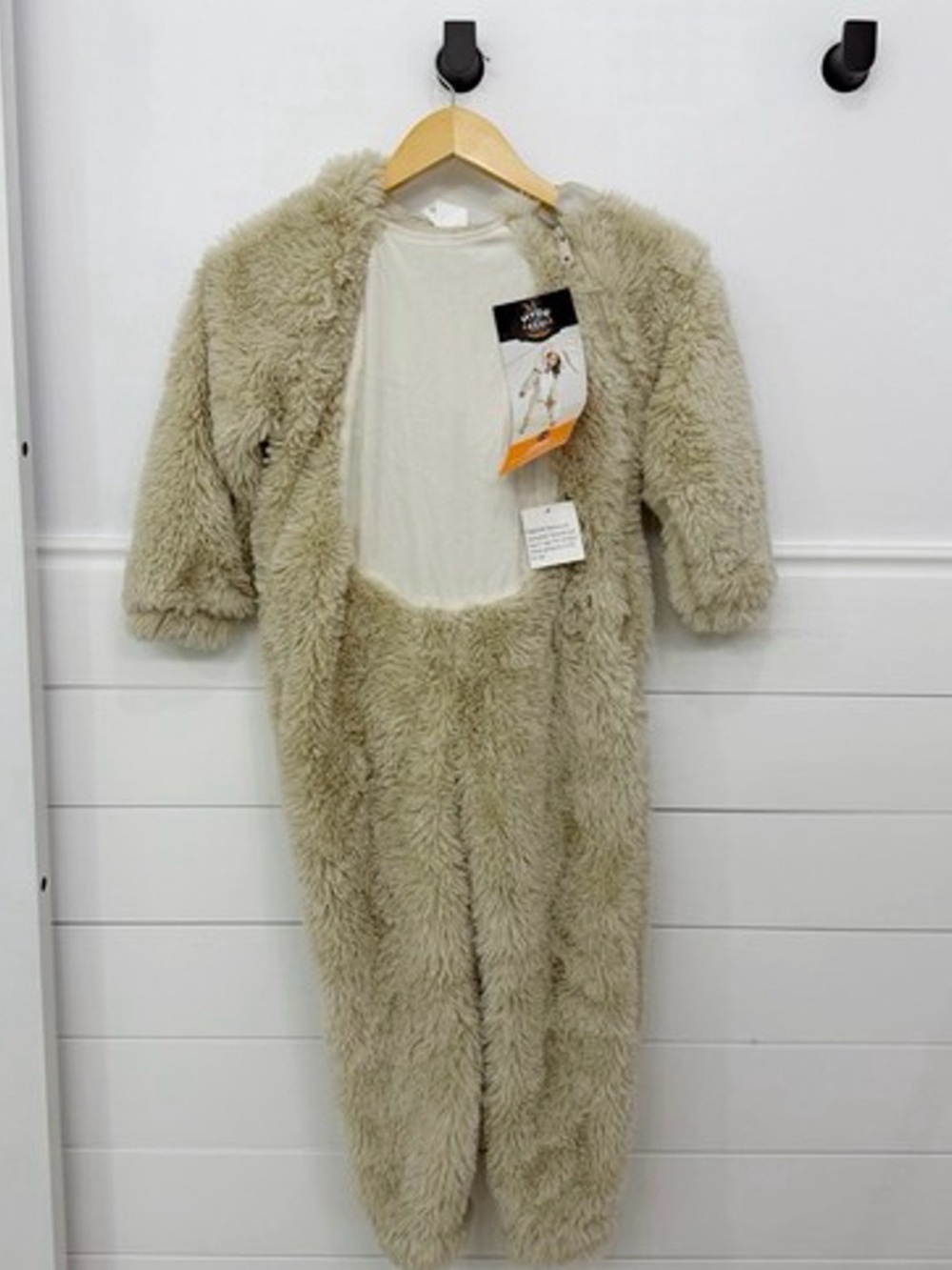 Plush beige bunny rabbit costume onesie 4T / 5T NWT